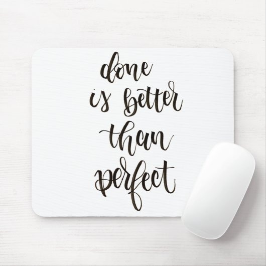 Done is better than perfect planner mouse mat マウスパッド (マウス)