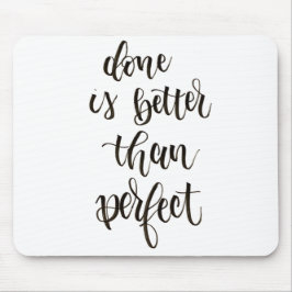 Done is better than perfect planner mouse mat マウスパッド
