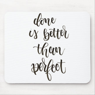 Done is better than perfect planner mouse mat マウスパッド