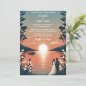 Done Mountain Lakeside Forest Outdoor Lake 結婚's 招待状 (スタンド正面)