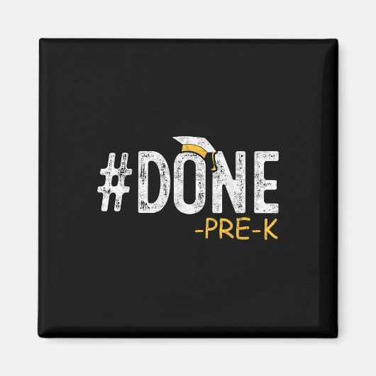 Done Pre-k Preschool卒業2025ギフト先生 マグネット (正面)
