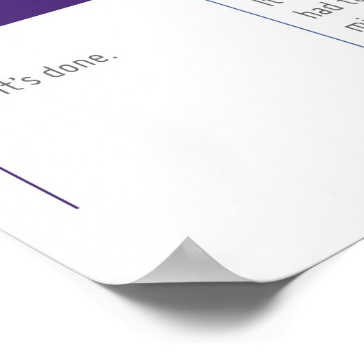 Done Scaleポスター ポスター (角)