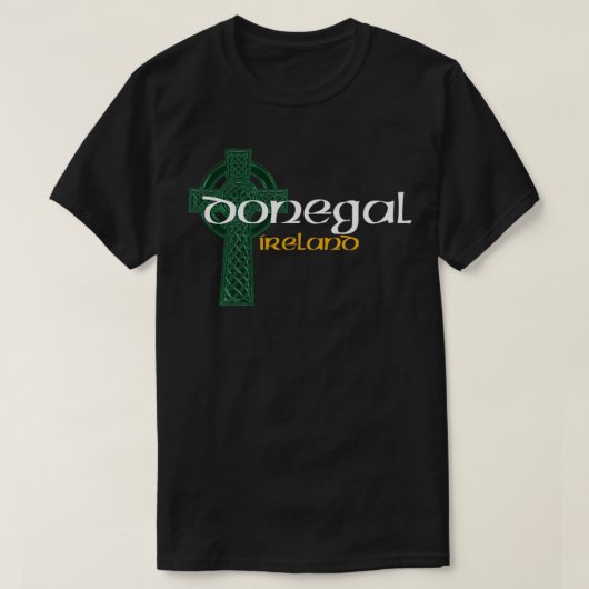 DONEGALアイルランドカウンティクレストヴィンテージプルオーバー Tシャツ (デザイン正面)
