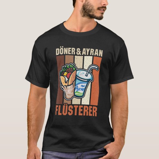 Doner Kebab Ayran Turkish Cuisine Fastfood Dürüm Tシャツ (正面)