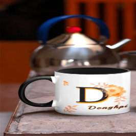 donghpi name Mug–Elegant Letter D  Coffee cup マグカップ