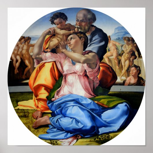 Doni Tondo by Michelangelo – ポスター (正面)