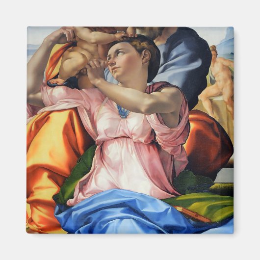 Doni Tondo, Doni Madona (詳細), Michelangelo, 15 マグネット (正面)