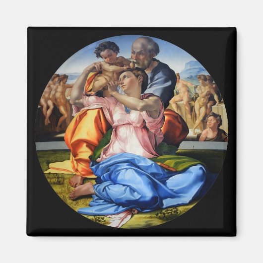 Doni Tondo, Doni Madona, Michelangelo, 1507 マグネット (正面)