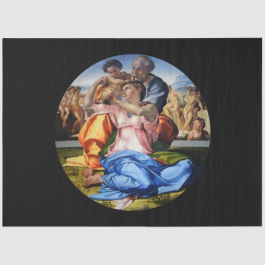 Doni Tondo, Doni Madona, Michelangelo, 1507 薄葉紙 (正面)