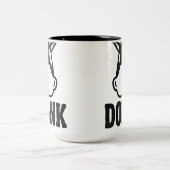 DONK -白マグの黒 ツートーンマグカップ (中央)