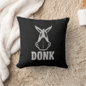 DONK -黒枕の白 クッション (ブランケット)
