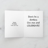 DONKEYグループの誕生日の願い カード (内部)