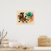 Donkey走幽霊ポスター ポスター (キッチン)