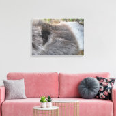 Donkey閉じる – 顔の上 キャンバスプリント (インサイチュ (リビング))