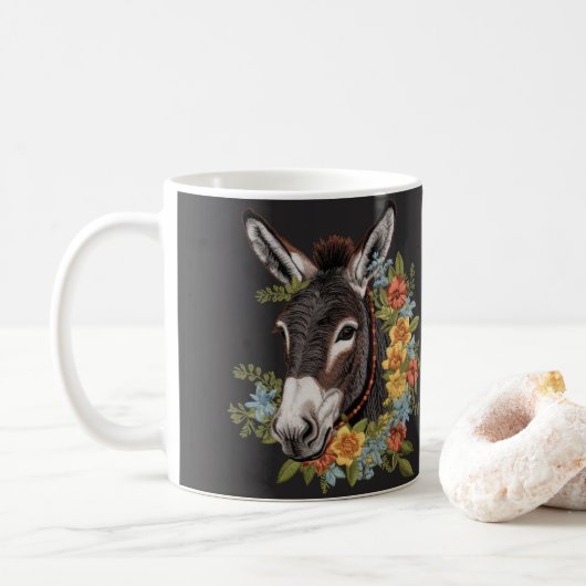 Donkey ユニーク Mug:動物愛好家に最適な贈り物 コーヒーマグカップ (ドーナツ)