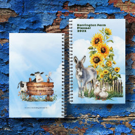 Donkey and Sunflowers Homestead Custom Planner プランナー手帳