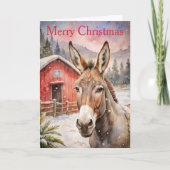 Donkey at Christmas シーズンカード (正面)