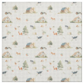 Donkey Barn Scottish Blue  ファブリック (見本)