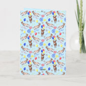 Donkey Birthday Card in Blue カード (裏面)