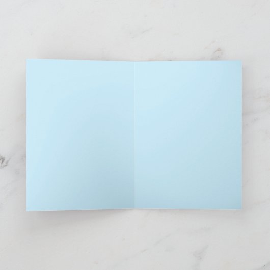 Donkey Birthday Card in Blue カード (内部)