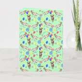Donkey Birthday Card in Green カード (裏面)