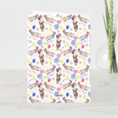 Donkey Birthday Card in White カード (裏面)