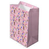 Donkey Birthday Gift Bag in Pink ミディアムペーパーバッグ (裏面アングル)