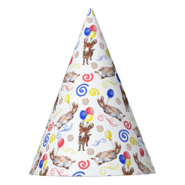 Donkey Birthday Party Hat in White パーティーハット