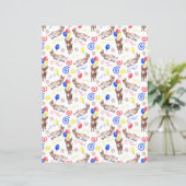 Donkey Birthday Scrapbook Paper in White (スタンド正面)
