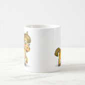 Donkey Cartoon funny and Cute コーヒーマグカップ (中央)