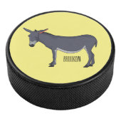 Donkey cartoon illustration アイスホッケーパック (3/4)