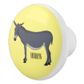 Donkey cartoon illustration  セラミックノブ (右)