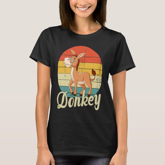 Donkey Cute Donkey Tシャツ (正面)