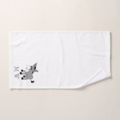 Donkey Design Monogrammed バスタオルセット (ハンドタオル)