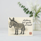 Donkey Etegami Postcard ポストカード (スタンド正面)