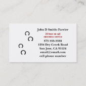 Donkey Farrier名刺 名刺 (裏面)