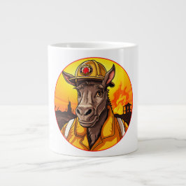 Donkey Firefighter ジャンボコーヒーマグカップ