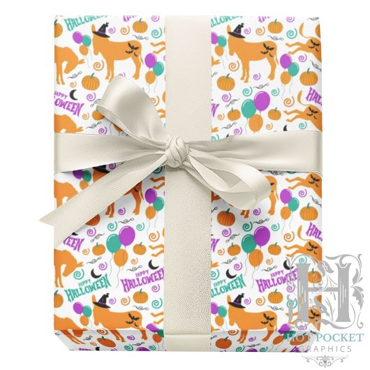 Donkey Halloween Gift Wrapping Paper ラッピングペーパー