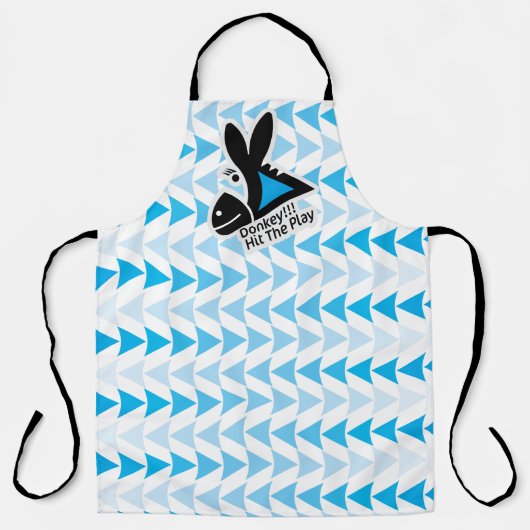 DONKEY !!! HIT THE PLAY BY MASANSER PIXELAT エプロン (正面)