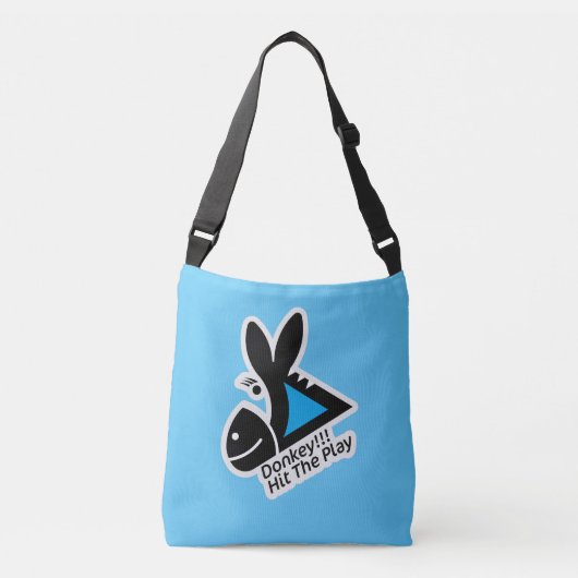 DONKEY !!! HIT THE PLAY BY MASANSER PIXELAT クロスボディバッグ (正面)