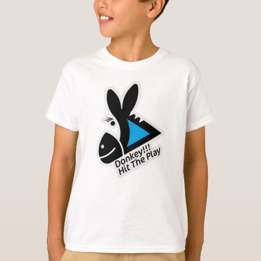 DONKEY !!! HIT THE PLAY BY MASANSER PIXELAT Tシャツ (正面)