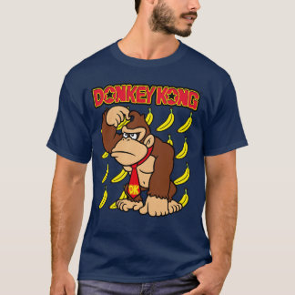 Donkey Kong Apehoughts Banana Background Pullover  Tシャツ