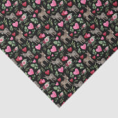 Donkey Love Valentine's Tissue Paper in Black 薄葉紙 (詳細)