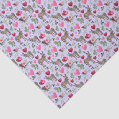 Donkey Love Valentine's Tissue Paper in Purple 薄葉紙 (詳細)