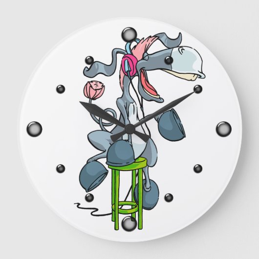 Donkey Music Wall Clock ラージ壁時計 (正面)