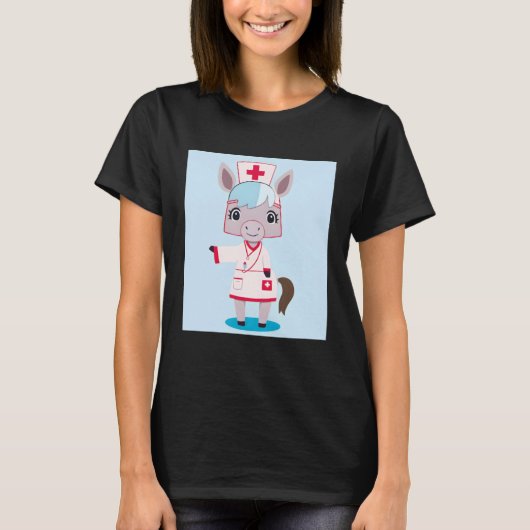 Donkey Nurse for Donkey  Donkey Tシャツ (正面)