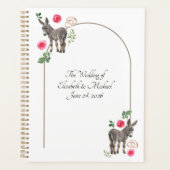 Donkey Pink Floral Rustic Wedding プランナー手帳 (正面)