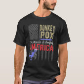 Donkey Pox  Political Satire  Anti Democrat Tシャツ (正面)