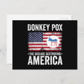 Donkey Pox The Disease Destroying America ポストカード (正面/裏面)