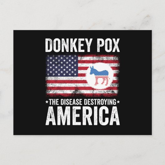 Donkey Pox The Disease Destroying America ポストカード (正面)